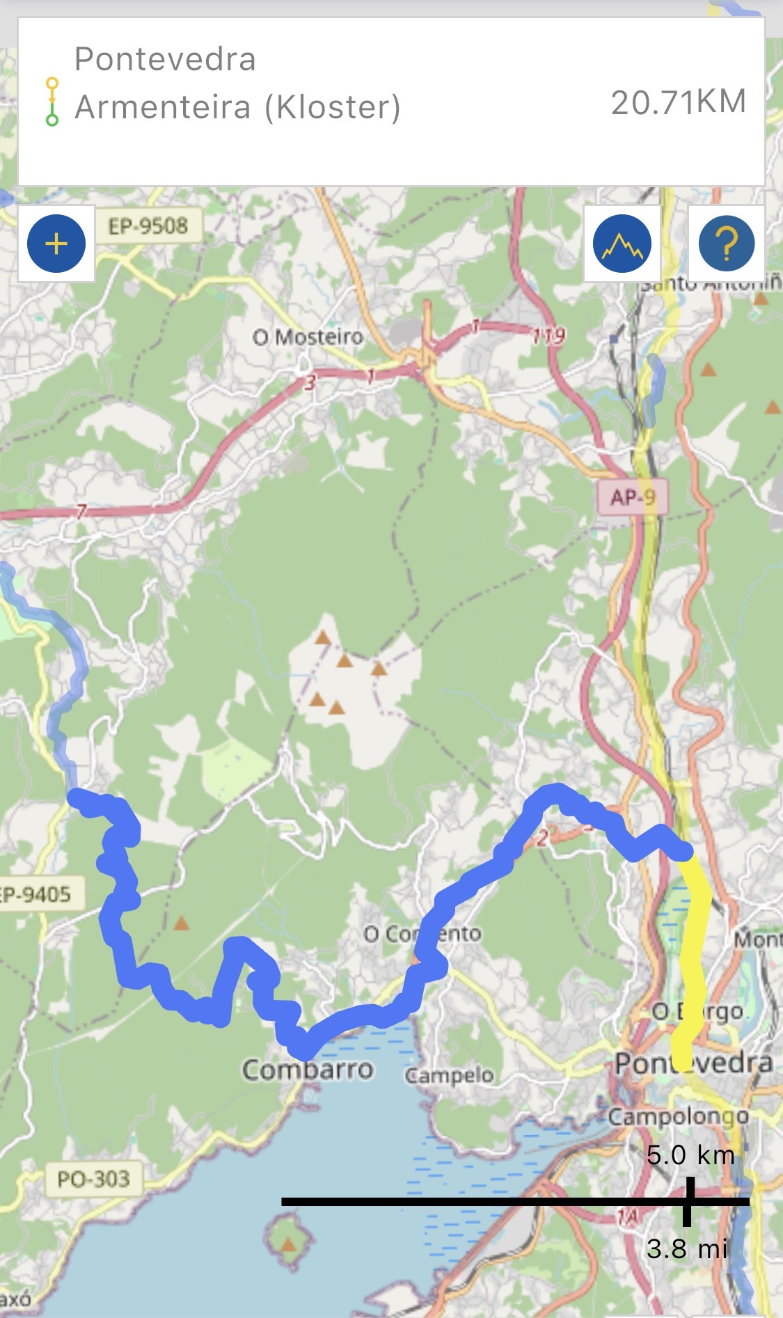 Unterkunft Tag 11 in Caldas de Reis