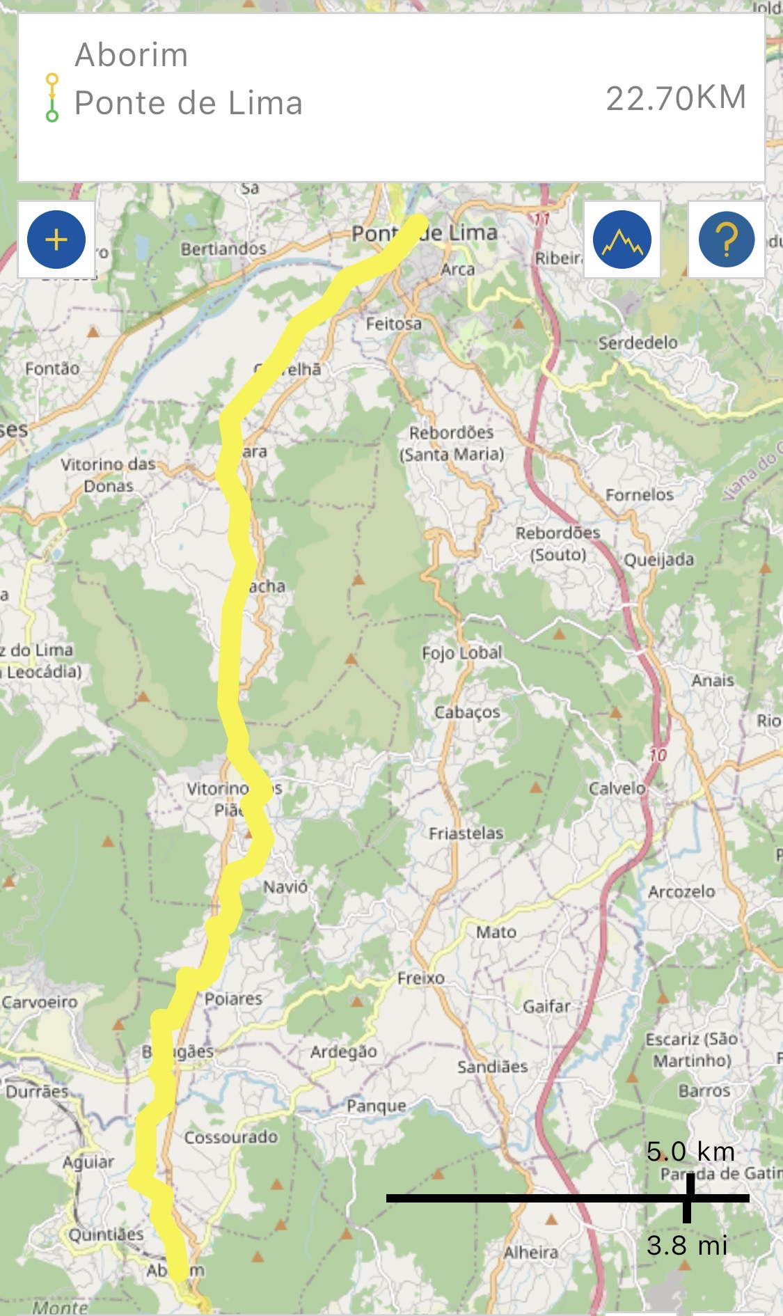 Unterkunft Tag 5 in Ponte de Lima